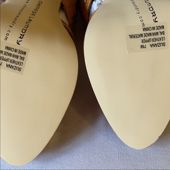 Chinese Laundry Suzana Women’s Tan Leather high heeled Sandal NEW Various Sizes - Picture 6 of 11